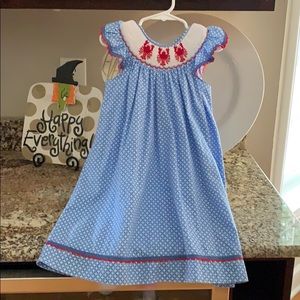 Mom & Me , Smocked Dress! Lobsters!!